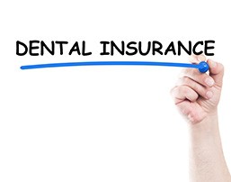 Dental insurance underline in blue highlighter